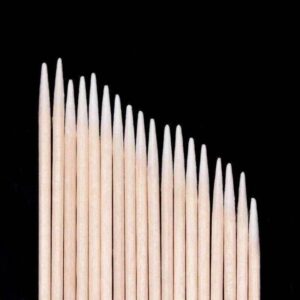Microblading Cotton Swabs Pointed Tip Wooden Stick Cotton Swabs 3inch 4inch 100pcs/bag Tattoo Permanent Supplies