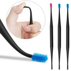 Washable Soft Silicone Cotton Swabw Micro Brush for Ear Cleaning
