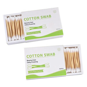 Custom Paper Drawer Box Bamboo Cotton Swabs (100/200 Count)