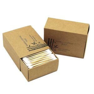 Custom Paper Box Bamboo Cotton Swabs (200/300 Count)