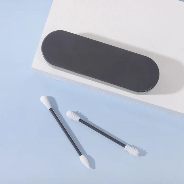 2pcs Silicone Washable Ear Buds Reusable Cotton Swabs for Ear Cleaning Makeup - Image 6