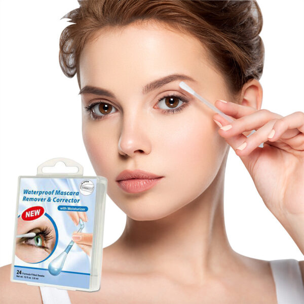 Makeup Remover/Corrector Liquid Cotton Swabs Individual Packaging 24 Count in Lock Box - Image 2
