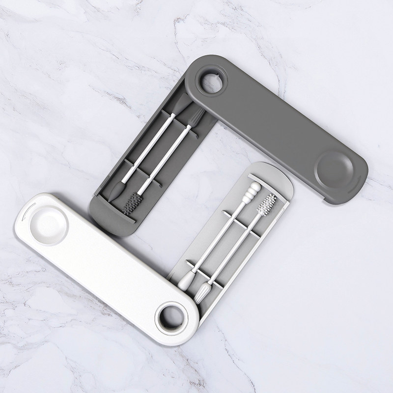 Custom Label 2pcs Silicone Reusable Cotton Swabs Washable Ear Buds - Image 3