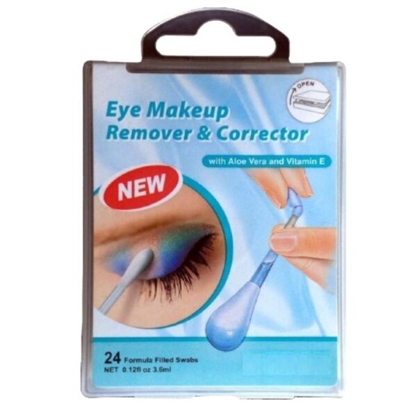 Makeup Remover/Corrector Liquid Cotton Swabs Individual Packaging 24 Count in Lock Box - Image 3