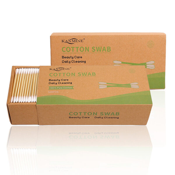 500 Count Custom Drawer Box Bamboo Cotton Swabs