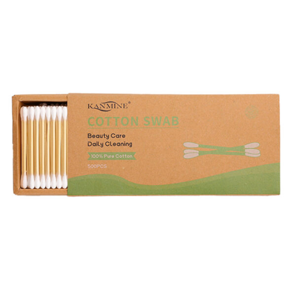 500 Count Custom Drawer Box Bamboo Cotton Swabs - Image 4