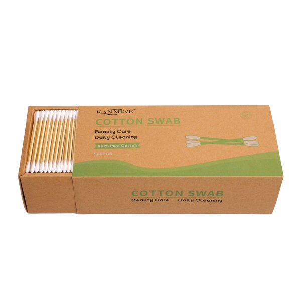 500 Count Custom Drawer Box Bamboo Cotton Swabs - Image 3