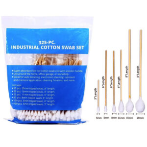 Industrial Use 3inch 6inch 8inch Cotton Tipped Applicator Total 325 Count