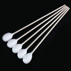 Big Tip 8inch 22cm Long Wooden Stick Cotton Tipped Applicator 50pcs/pack (Tip Size 15mm/20mm)