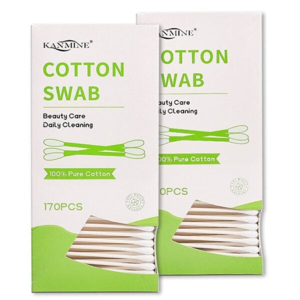 Biodegradable Paper Stick Cotton Swabs 170 Count in Paper Drawer Box - Image 3
