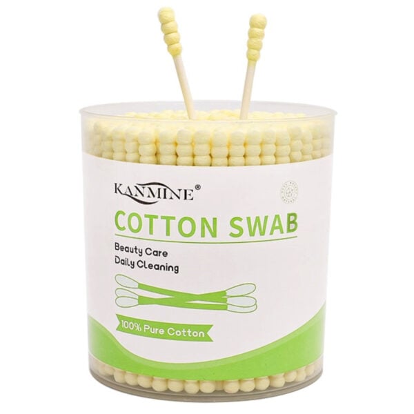 Spiral/Pointed Yellow Tip Paper Stick Cotton Swabs 200 Count - Image 3