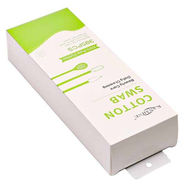 3 Color Plastic Stick Multi-Tip Cometic Cotton Swabs 385 Count in Tear-open Paper Box - Image 6