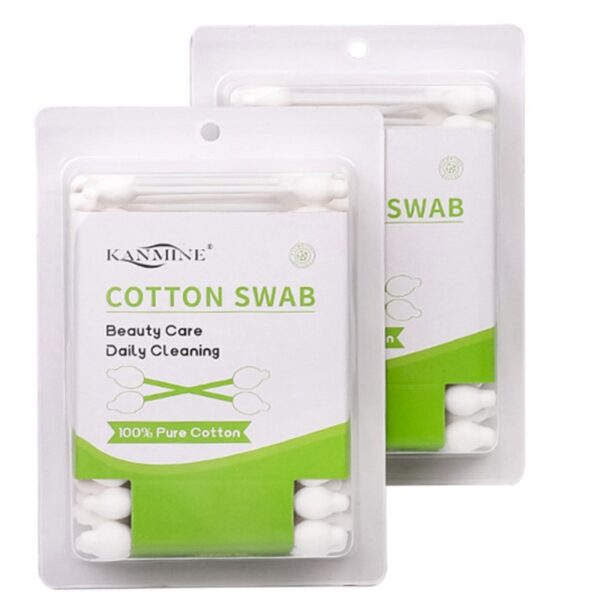 Safety Tip Cotton Swabs 55 Count Blister Card Packaging