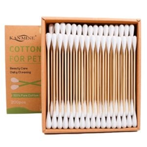 6 inch Big Tip Pet Use Bamboo Stick Cotton Swabs 200 Count