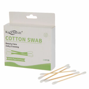 Custom Paper Box Bamboo Cotton Swabs (100 Count)