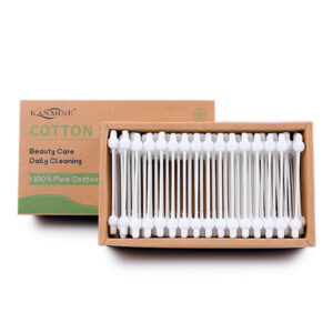 Safety Tip Paper Stick Cotton Swabs 110 Count in Drawer Box