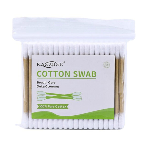 Zip Bag Brown Paper Stick Cotton Swabs (100/200/300/400 Count) - Image 3
