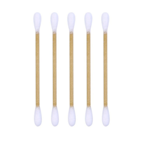 Zip Bag Brown Paper Stick Cotton Swabs (100/200/300/400 Count) - Image 2