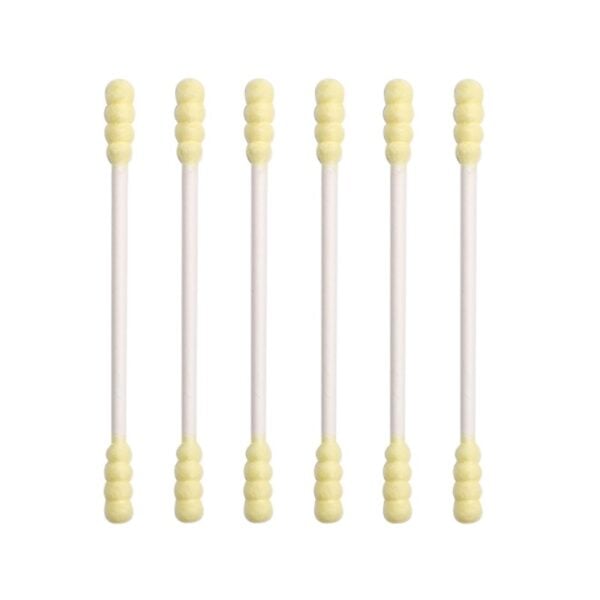 Spiral/Pointed Yellow Tip Paper Stick Cotton Swabs 200 Count - Image 2