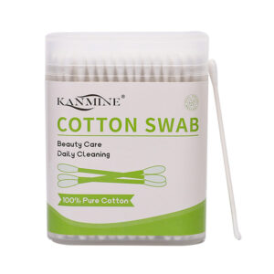 Ear Spoon Tip Paper Stick Baby Cotton Swabs 200 Count in Plastic Canister