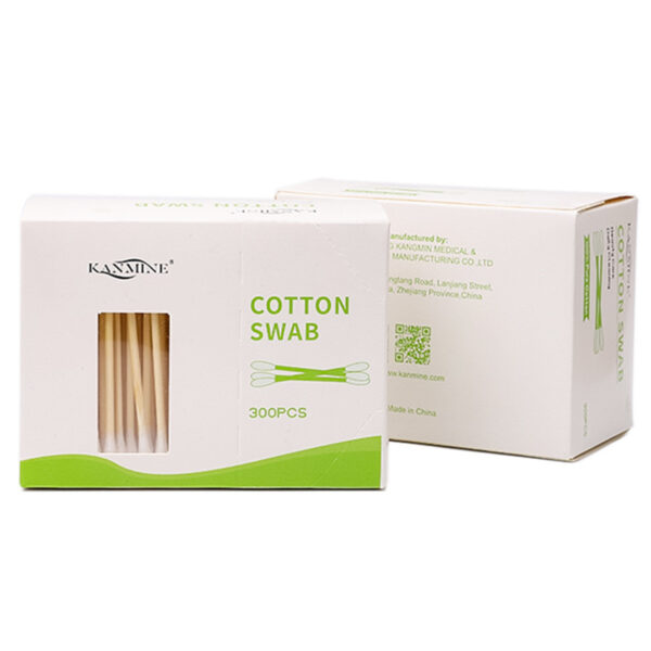 Transparent Window + Side Tear-Open Paper Box Bamboo Cotton Swabs (300 Count) - Image 4