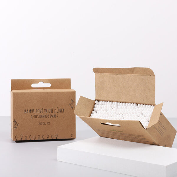Biodegradable Bamboo Stick Cotton Swabs 200 Count - Image 2