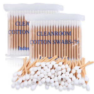 Cleanroom Industrial Use 3 inch Cotton Swabs 100 Count in Zip Bag (Double/Single Tip)