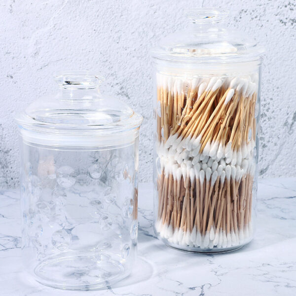 Glass Jar Packaging Bamboo Cotton Swabs 800-1000 Count - Image 4