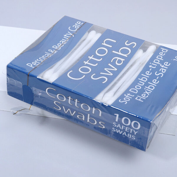 Cigarette Box Packaging Plastic Stick Cotton Swabs (100 Count) - Image 2