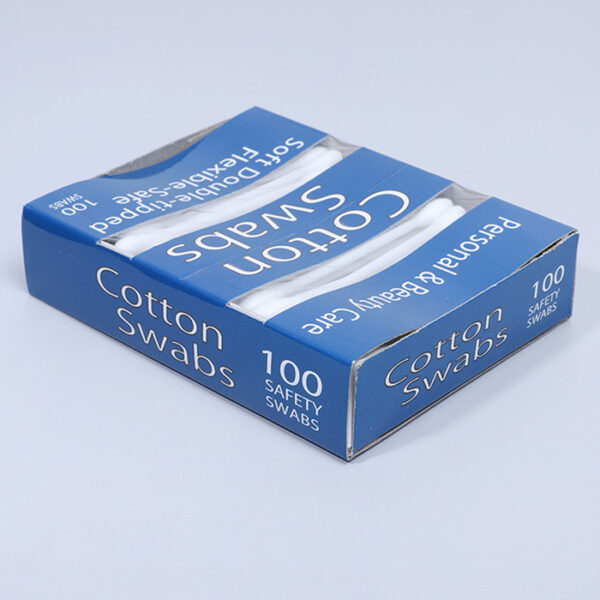 Cigarette Box Packaging Plastic Stick Cotton Swabs (100 Count) - Image 3