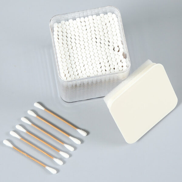 Plastic Box Packaging Carbonized Bamboo Stick Cotton Swabs 200 Count - Image 9