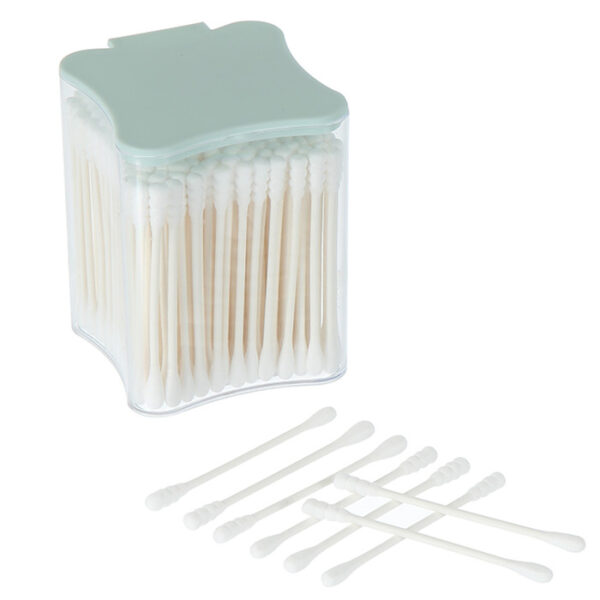 Spiral/Pointed Tip Paper Stick Cotton Swabs 200 Count in Plastic Box - Image 8