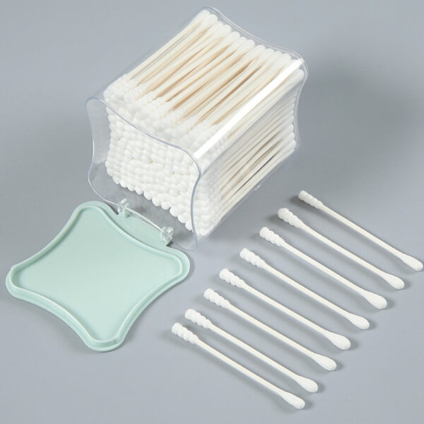 Spiral/Pointed Tip Paper Stick Cotton Swabs 200 Count in Plastic Box - Image 7