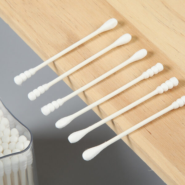 Spiral/Pointed Tip Paper Stick Cotton Swabs 200 Count in Plastic Box - Image 4