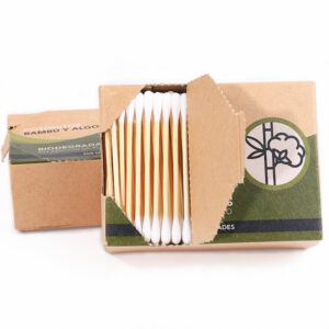 Tear-open Cardboard Box Bamboo Stick Cotton Swabs 200 Count