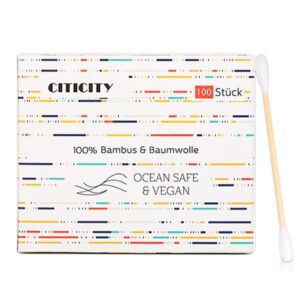 Biodegradable Paper Box Bamboo Cotton Swabs 100/200 Count