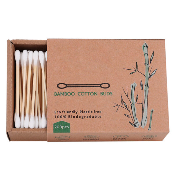 Custom Cardboard Drawer Box 200 count Bamboo Cotton Swabs