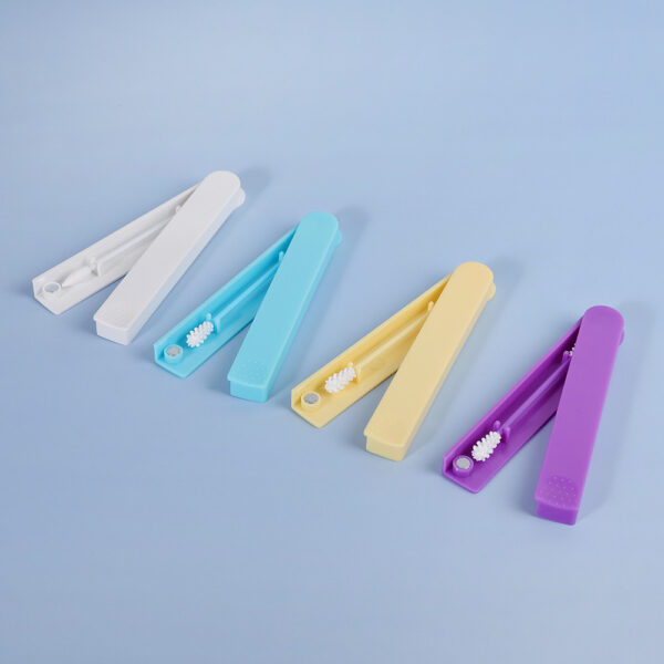 Portable 1 Piece Plastic Box Packaging Silicone Washable Ear Buds Reusable Cotton Swab - Image 2