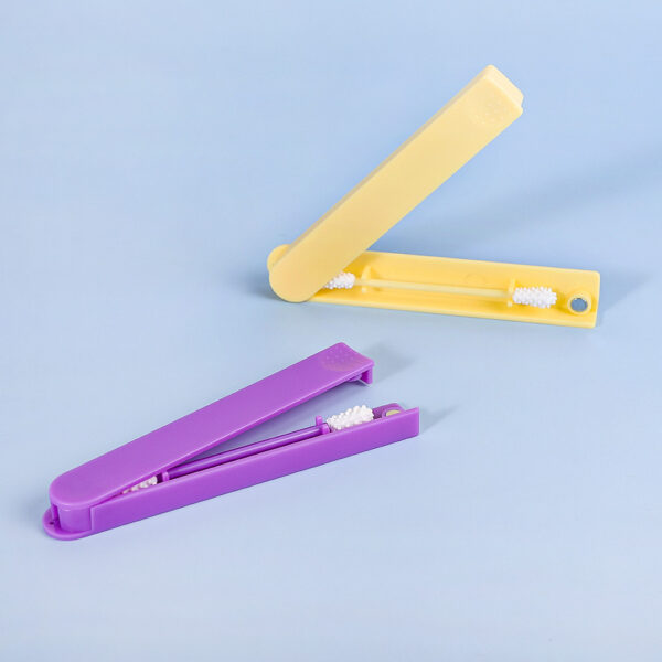 Portable 1 Piece Plastic Box Packaging Silicone Washable Ear Buds Reusable Cotton Swab - Image 5