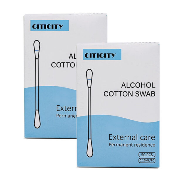 Alcohol Cotton Swabs for Disinfection 50 Count Individual Packaging with Paper Box - Image 5