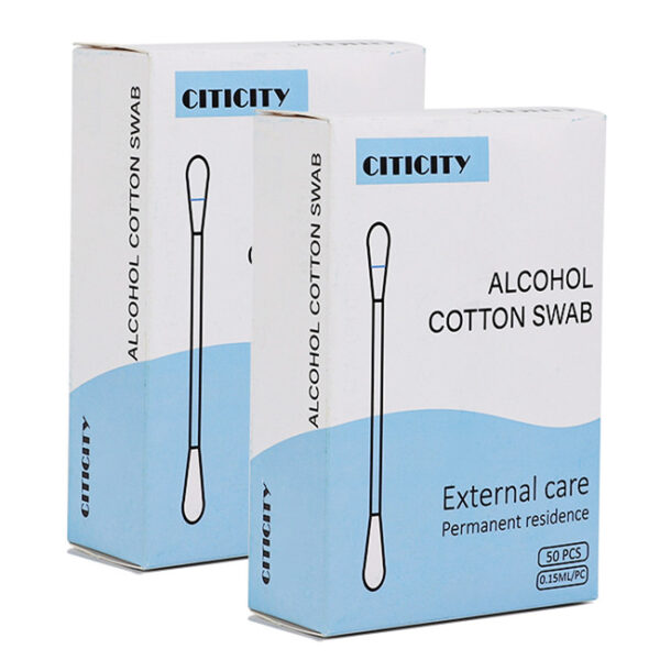 Alcohol Cotton Swabs for Disinfection 50 Count Individual Packaging with Paper Box - Image 4