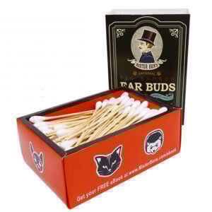 6 inch Big Tip Bamboo Stick Pet Cotton Swabs 200 Count