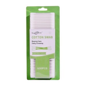 Plastic Stick Cotton Swabs 600 Count Blister Card Packaging