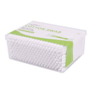 Pointed/Spiral Tip Paper Cotton Swabs in Plastic Box (100/200/300 Count )