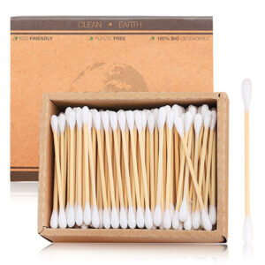 Custom Cardboard Drawer Box Bamboo Cotton Swabs (200 count)
