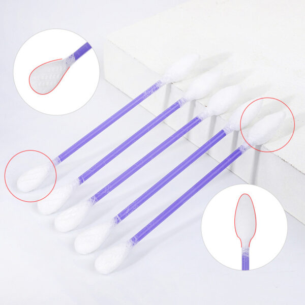 Cosmetic Double Tip Plastic Stick Cotton Swabs (75 Count) - Image 4