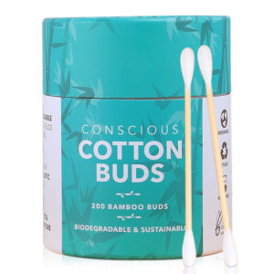 Custom Paper Canister Packaging Bamboo Stick Cotton Swabs 200 Count