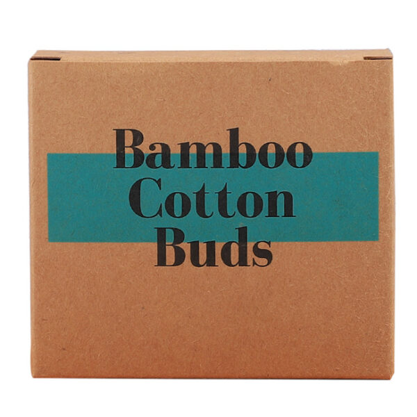 Biodegradable Bamboo Stick Cotton Swabs 100 Count - Image 2